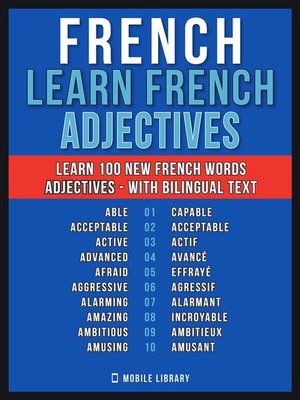 cover image of French--Learn French--100 Words--Adjectives
